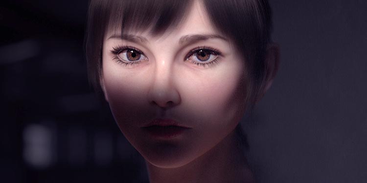 CG portrait, virtual human
