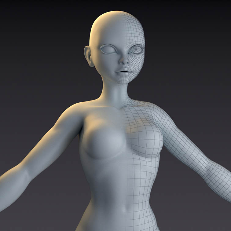 Stylized 3d Base Mesh Download To Save Time Vertex Mode 