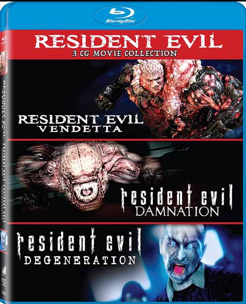 Resident Evil: Damnation / Resident Evil: Degeneration / Resident Evil: Vendetta - Set [Blu-ray]