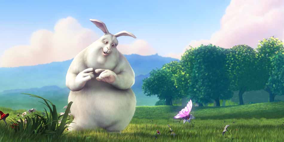 Big Buck Bunny short film made with Blender