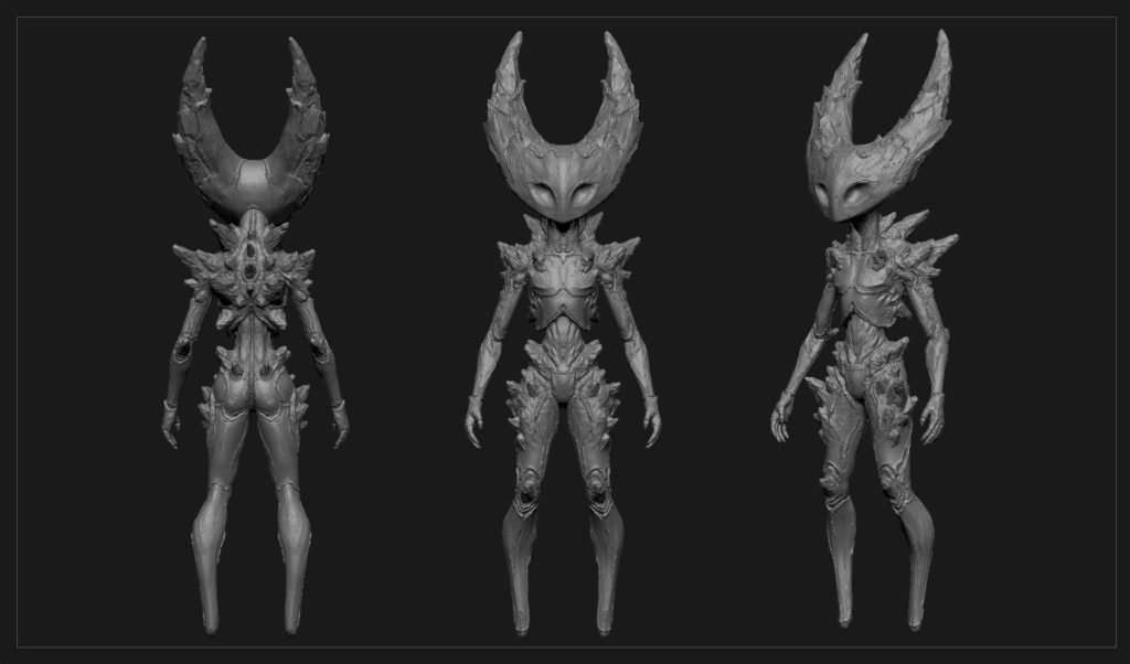 Pale King ZBrush sculpt details