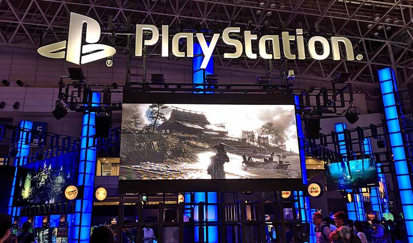 PlayStation booth at the Tolyo Game Show.