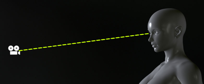 Diagram of the Focal Distance between the camera and the subject