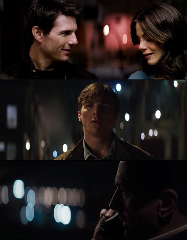 Anamorphic Bokeh in Movies. Mission Impossible 3, Batman Begins, Heat