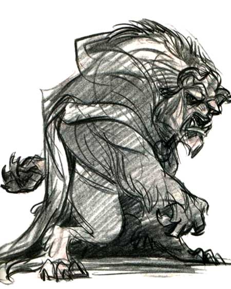 Beast Character Concept by Glen Keane