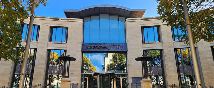 HQ of Rockstar North in Edinburgh, Scotland