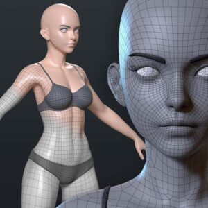 Stylized Female Base Mesh V2