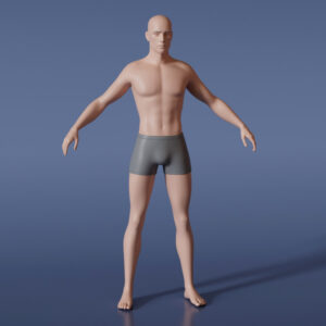 Download Stylized Male Base Mesh
