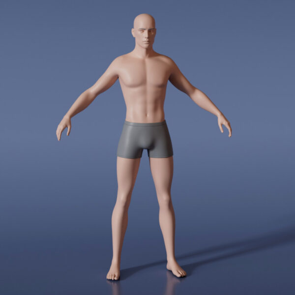 Download Stylized Male Base Mesh